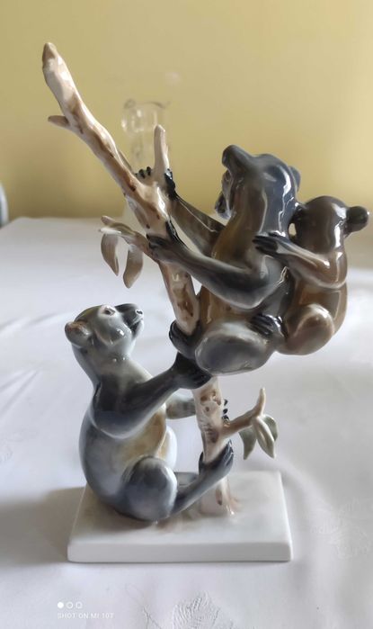 Rosenthal figurka porcelanowa rodzina koala