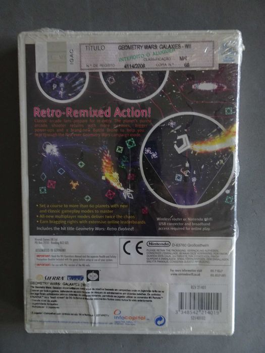Jogo WII - Geometry Wars Galaxies (selado)