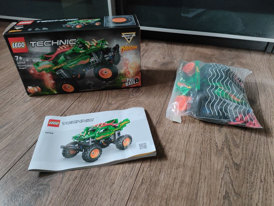 LEGO Technic 42149 Monster Jam Dragon. Stan idealny