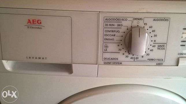 Maquina Lavar Roupa AEG Lavamat mod: 64851-silent system