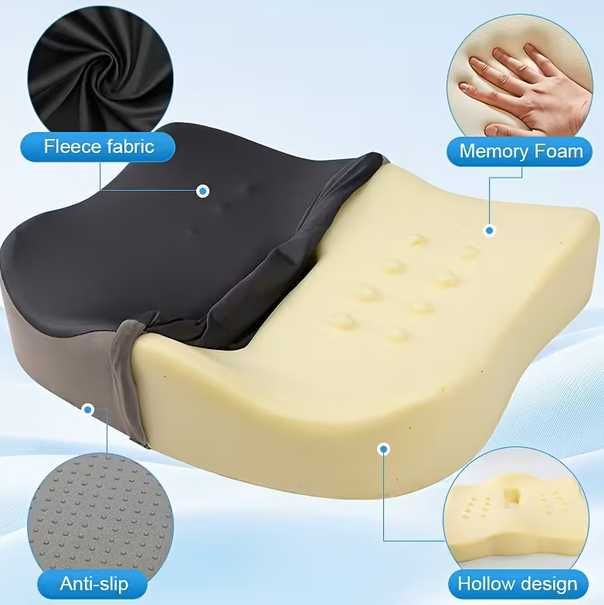Poduszka ergonomiczna na krzesło z pianki memory Joga