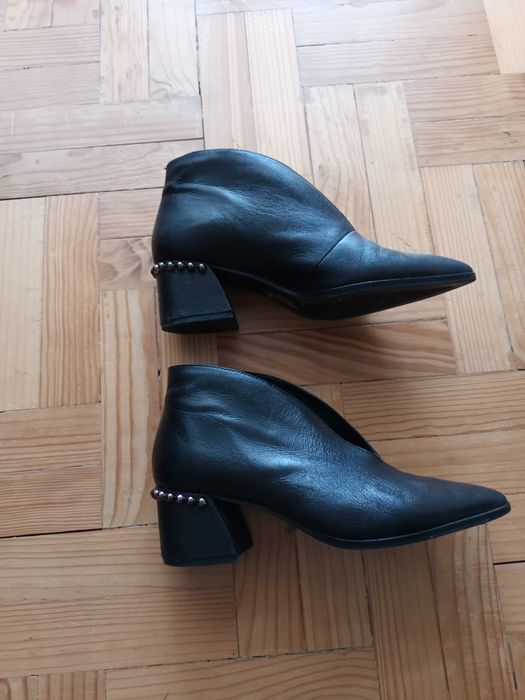 Sapatos senhora em pele