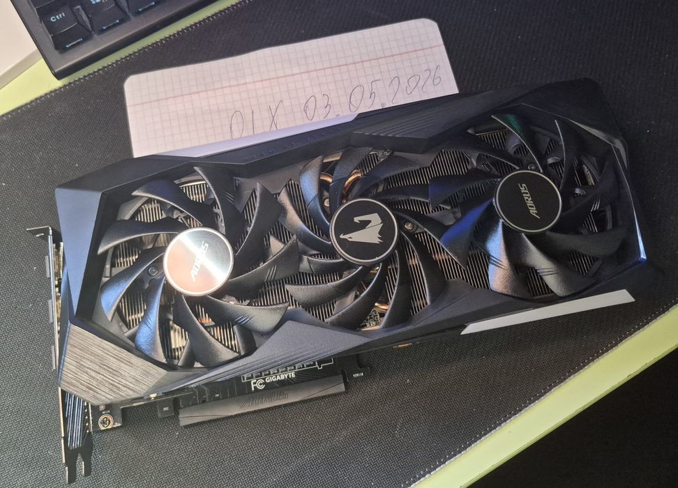 Gigabyte AORUS RTX 3070 8GB (Full комплект, ідеал, тиха, перевірена в іграх)