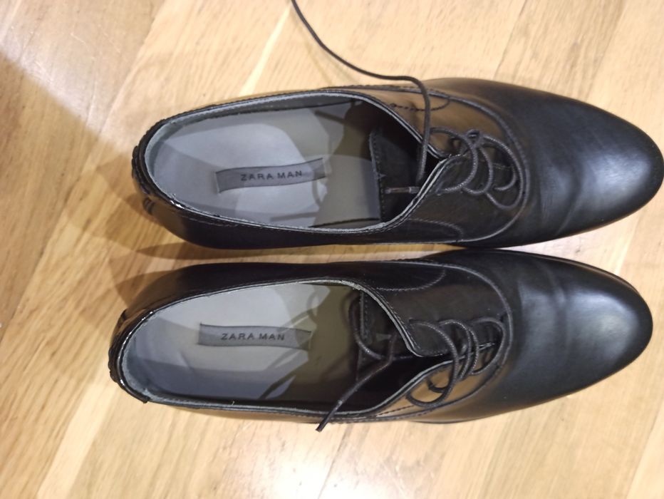Чоловічі шкіряні туфлі Zara man