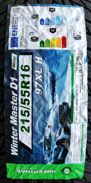 Opony 215/55R16 Greentrac Winter Master D1 4szt. 2025r 3 lata gwar.