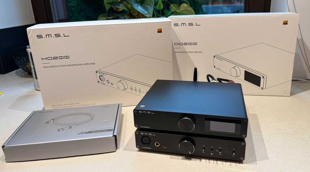 Wzmacniacz słuchawkowy i DAC  SMSL HO200 DO200   zbalansowany MQA