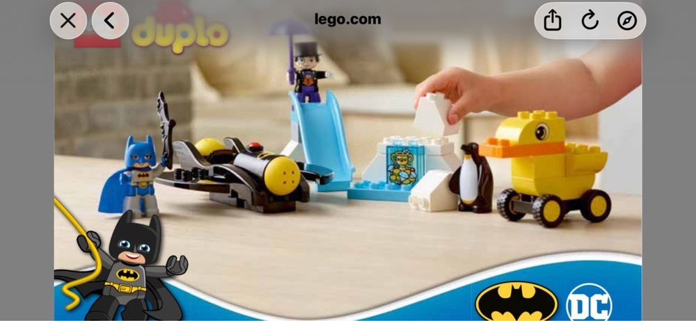 Lego duplo пригоди на бетмобілі бетмен супергерої лего дупло конструктор