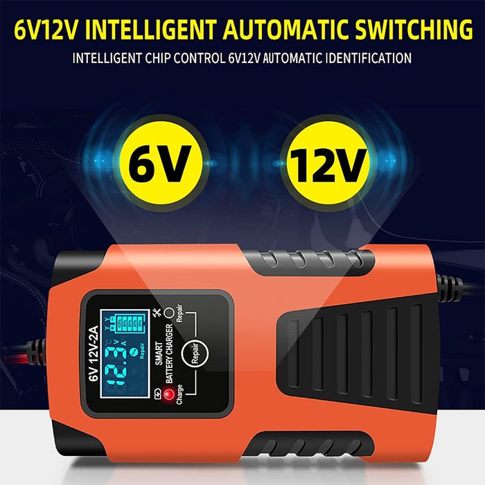 Carregador bateria automotivo 6v e 12v SELADO