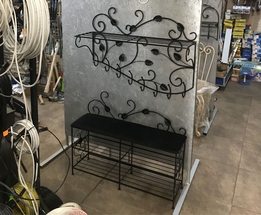 Вішалка кована , вешалка кованая, прихожая, вітальня, мебель