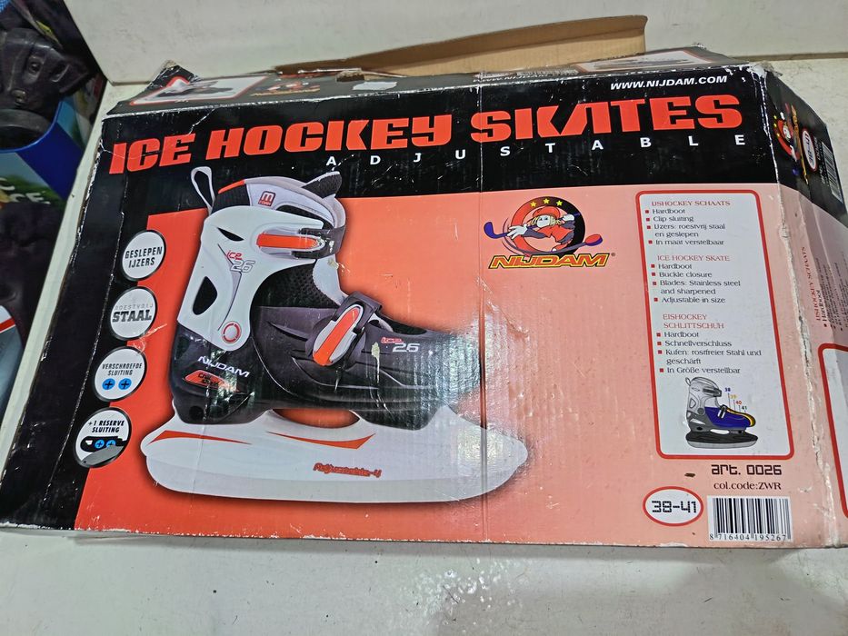 Łyżwy hokejowe NIJDAM rozmiar 38-41 regulacja