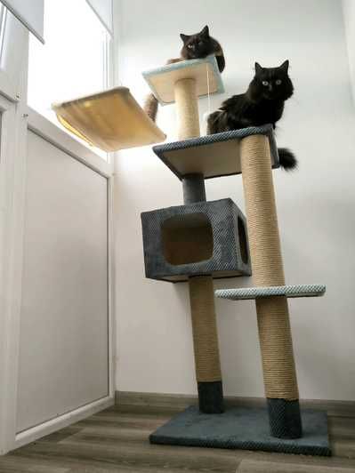 Домик когтеточка Игровой комплекс для кота дряпка кігтеточка будиночок