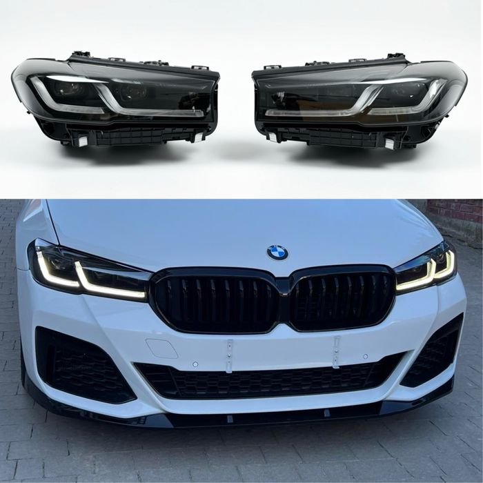 Фары BMW G30 G31 Shadow Line LED LCI 2020+ рестайлинг для 2016-2020
