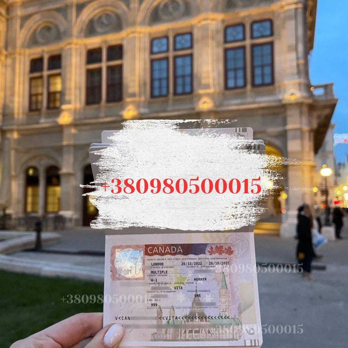 Вклейка візи, Канадська віза, Віза в Канаду