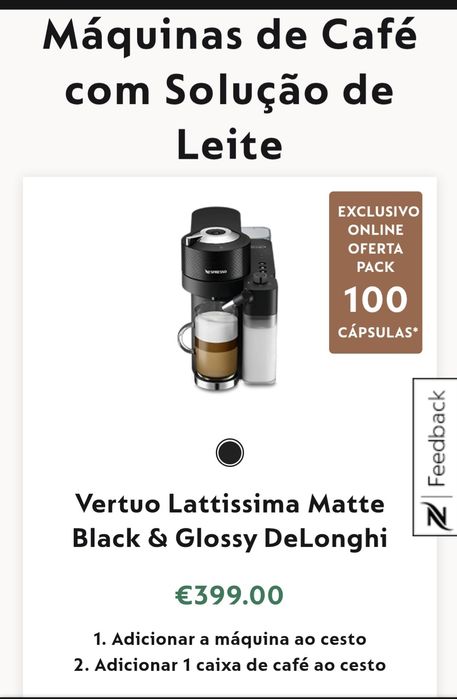Nespresso Vertuo Lattissima DeLonghi