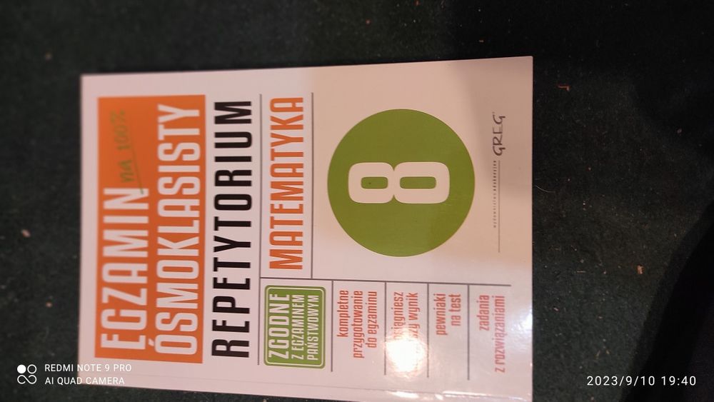 Egzamin ośmiklasisty repetytorium matematyka