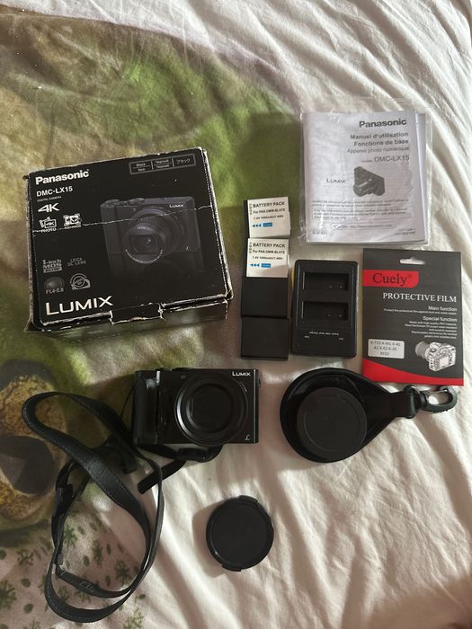 Panasonic Lumix LX15 (Lente Leica f/1.4 - 4K) + Pack 3 Baterias e Extras (Excelente Estado)