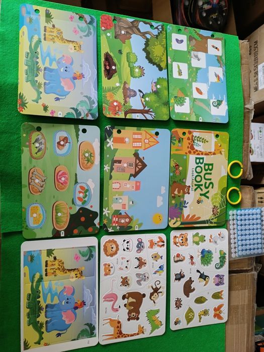 Розвиваюча книга з фетру з липучками бізібук бізіборд моя перша книжка