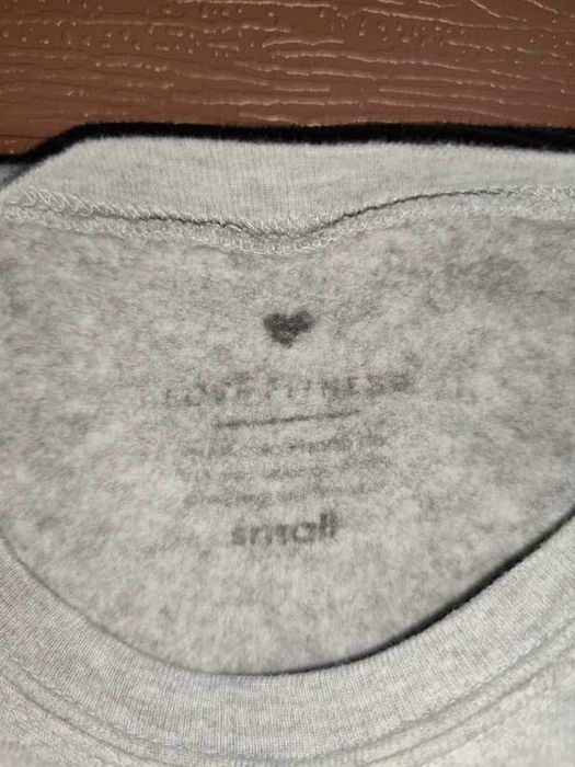 Szara krótka bluza crop top oversize rozmiar S/M