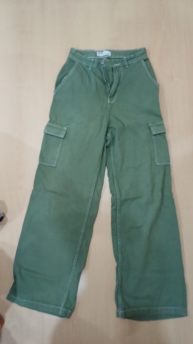 calças cargo verde