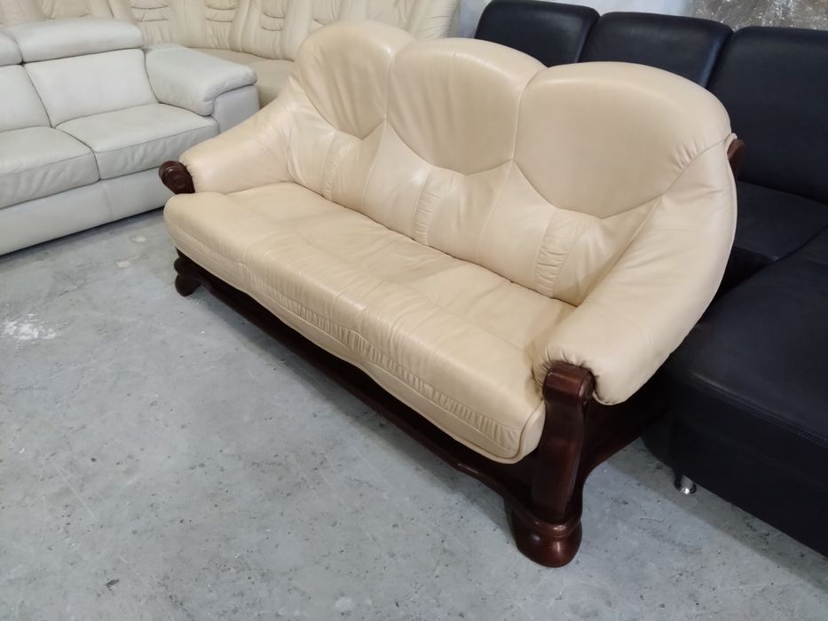 Диван 3-ка кожа спальное место Шкіряний спальне місце розкладний