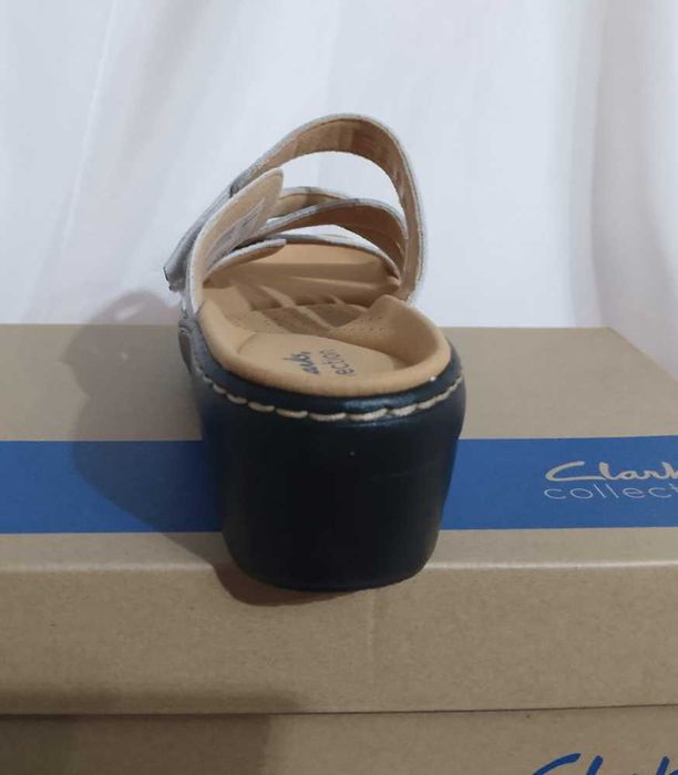 Clarks Merliah Karli sandálias em pele Tam 39,5
