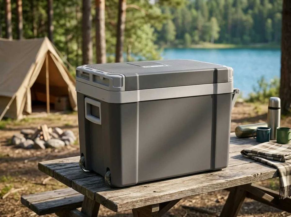 Lodówka Turystyczna Samochodowa Duża XXL 35L | 12V 230V | na Kółkach Rączka | Darmowa Wysyłka | Chłodzi Grzeje Eco | Gwarancja | Nowa | FV23%