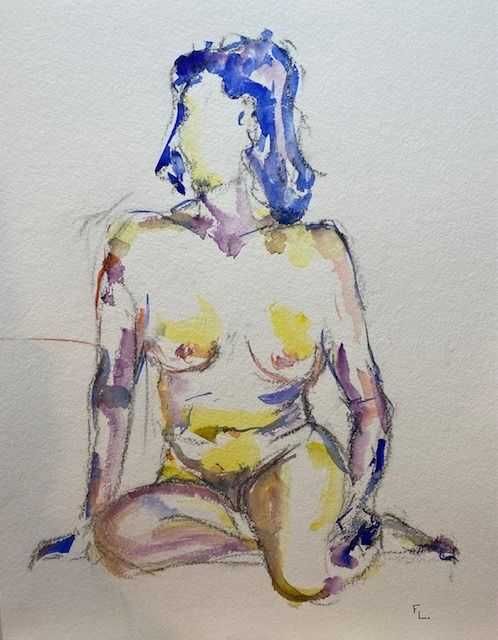 Desenhos 65x25cm / 32,5x25cm - Originais Françoise Leblanc (1953)