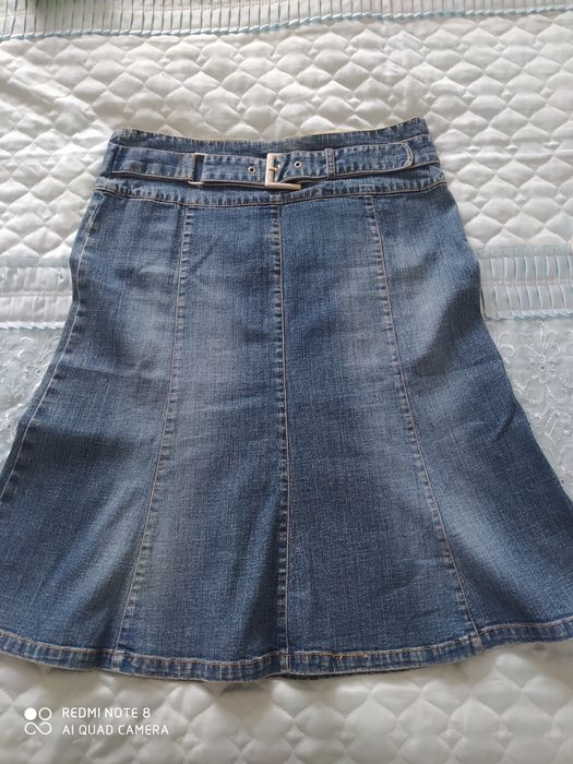 Джинсова жіноча спідниця