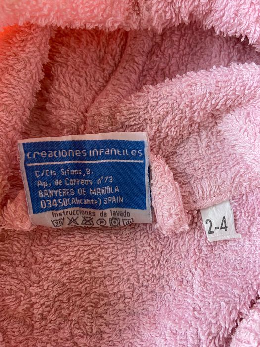 Халат бавовна від 2 до 4 років з капюшоном на поясі