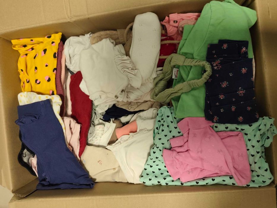 Sprzedam cały worek ubranek dla dziewczynki 56-62-68