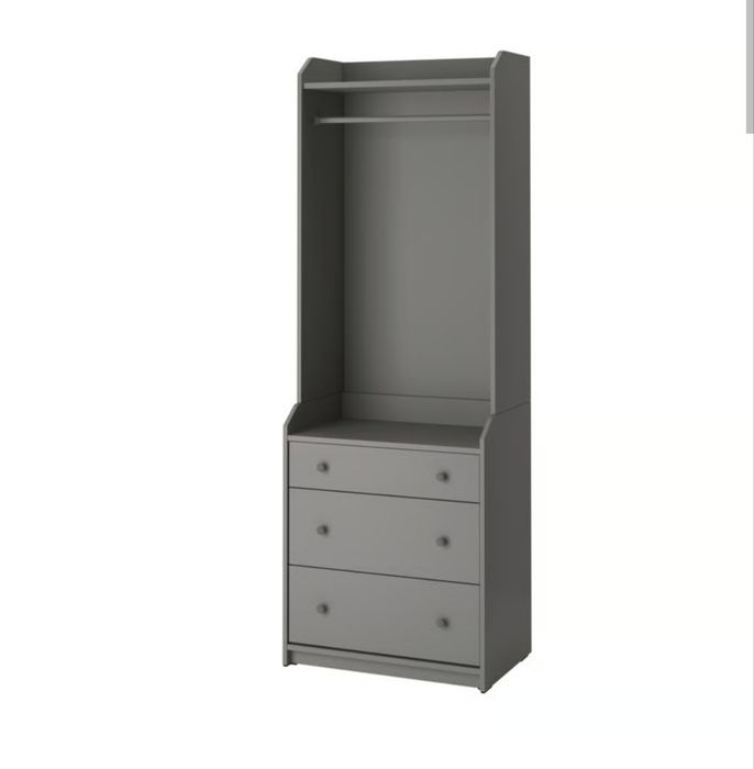 Ikea Hauga szafa otwarta regał z szufladami