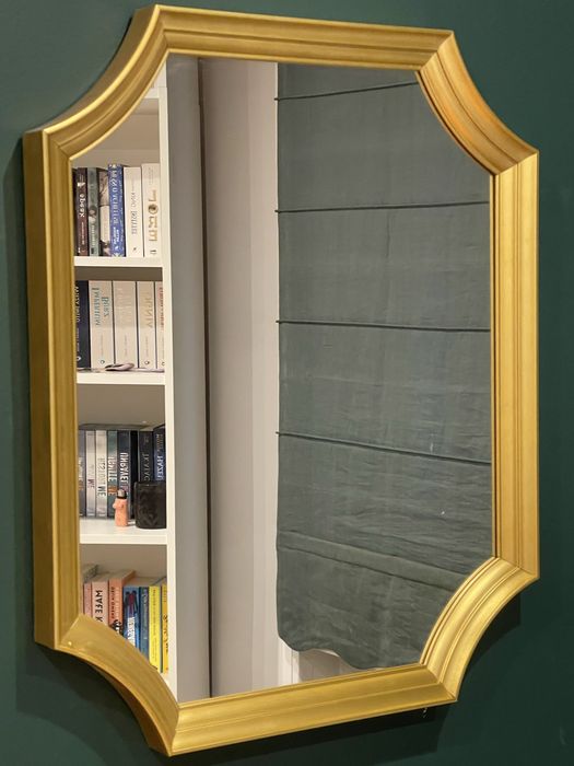 Lustro ikea złote na ścianę