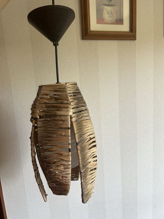 Lampa wisząca pleciona