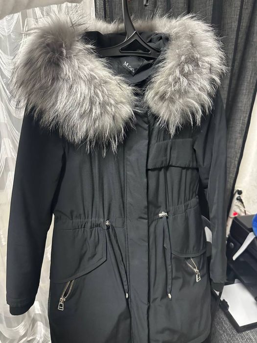 Парка жіноча з натуральним хутром