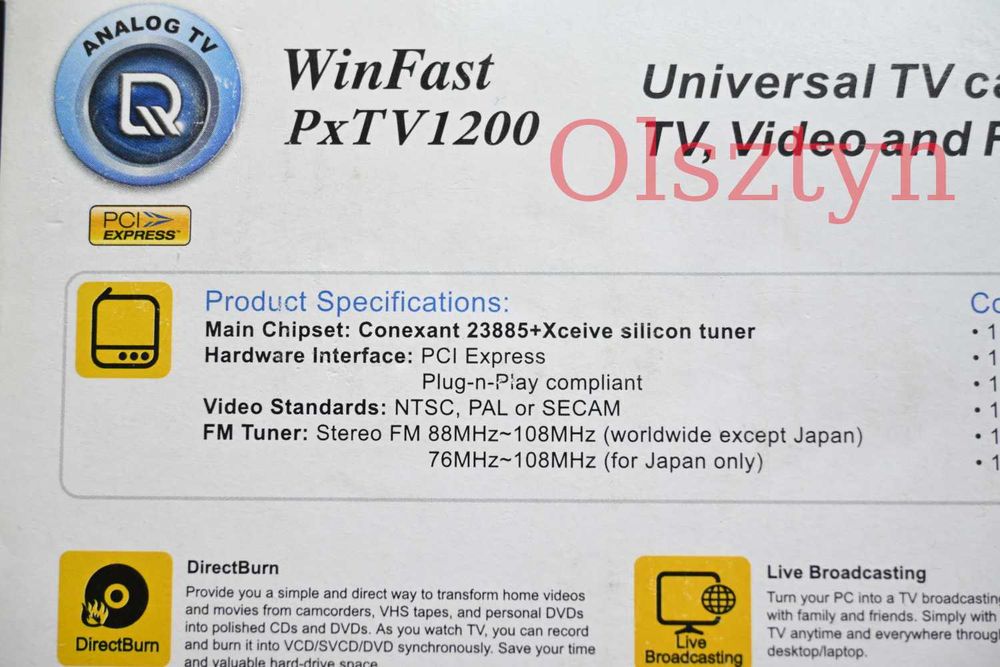 Karta TV, radio FM do komputera PC