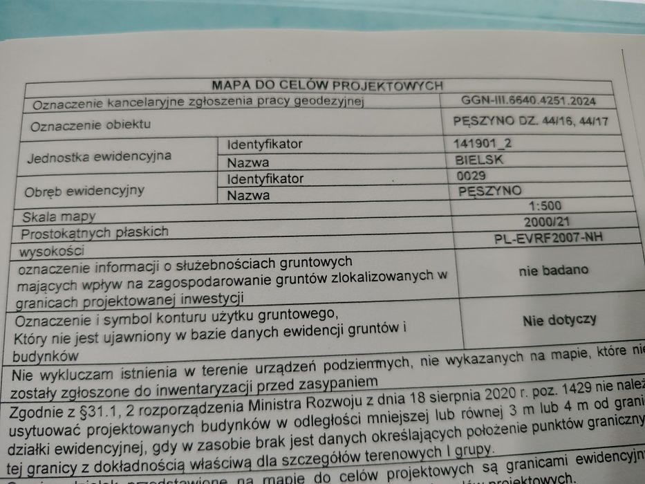 Gotowa działka z WZ i dokumentacją Pęszyno.