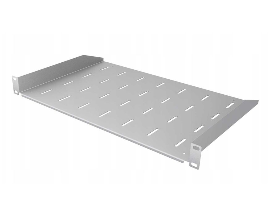 Półka do szary serwerowej RACK Eco stała 1U 19" 300 mm szara StalFlex
