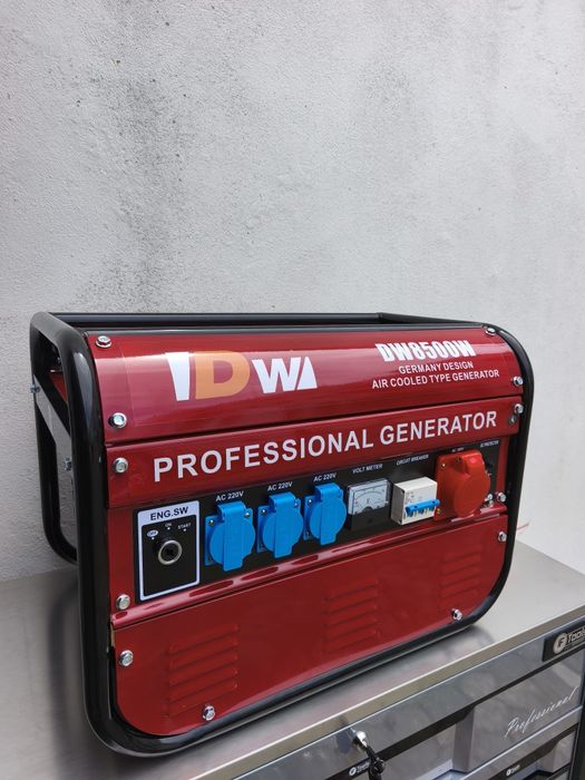Gerador 8500w de arranque de corda monofásico e trifásico