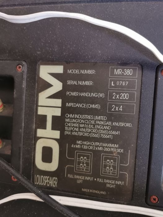 Sistema de som OHM 600 watts