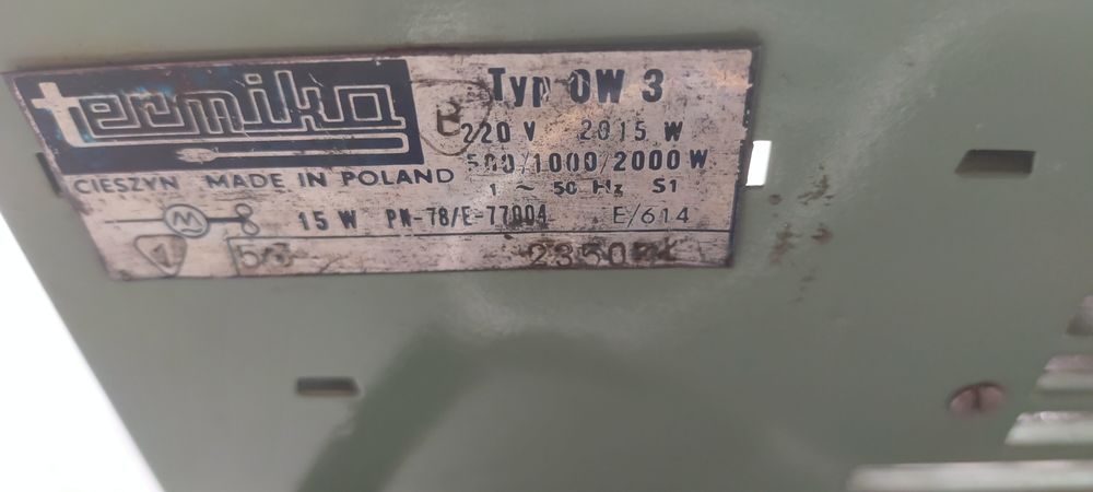 Farelka PRL grzejnik elektryczny  TERMIKA
