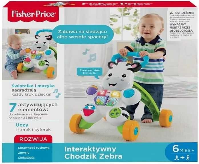 Interaktywny chodzik dla dzieci zebra