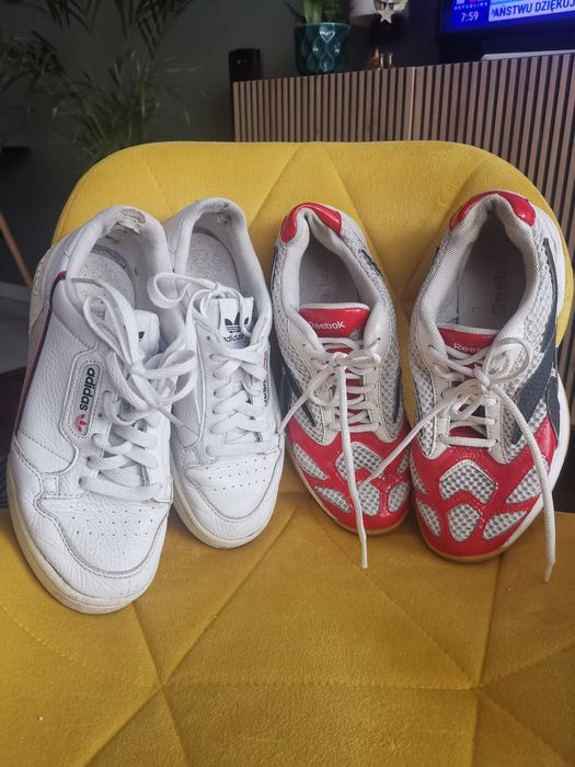 Buty adidas roz. 40 skora  reebok roz 39 siateczka B. D stan bieganie