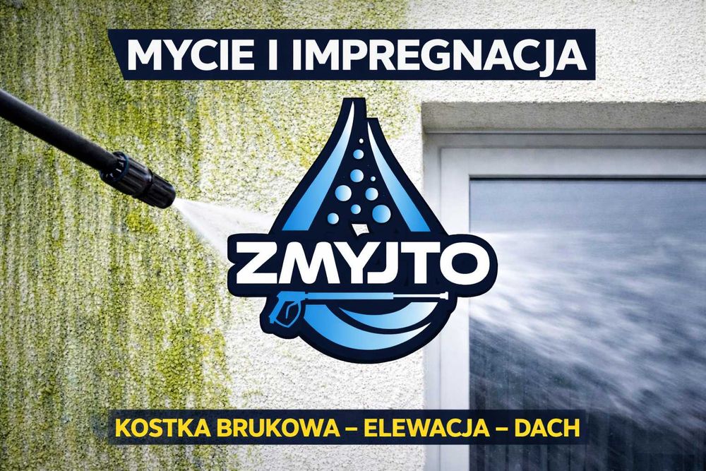 CIŚNIENIOWE MYCIE CZYSZCZENIE kostki brukowej elewacji dachów - CENA