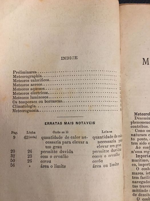 Meteorologia/Calor/Óptica/Electricidade/Astronomia Photographica