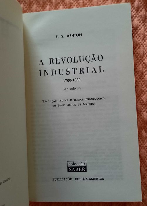 A revolução industrial, T. S. Ashton