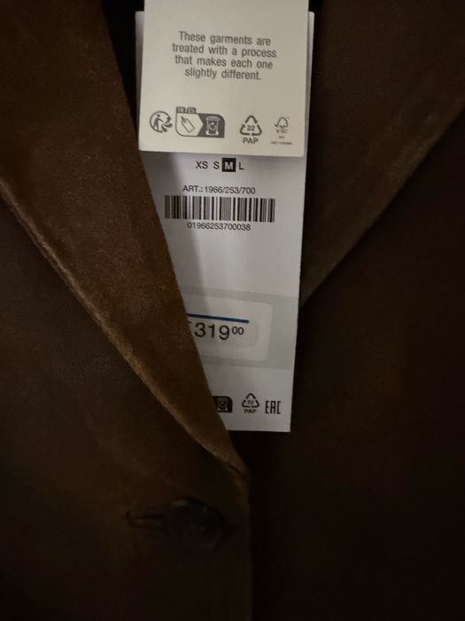 Замшевий піджак замшева куртка  Zara Limited ed