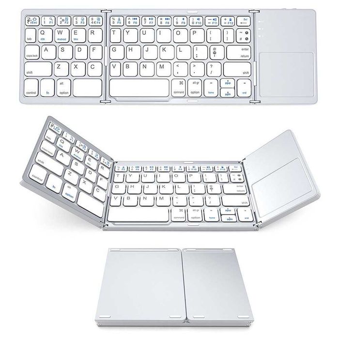 Składana Bezprzewodowa Klawiatura + Touchpad