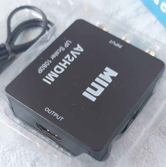 Adapter konwerter AV cinch do HDMI