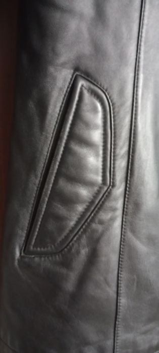 Kurtka skórzana czarna żakiet skóra ze skóry marynarka