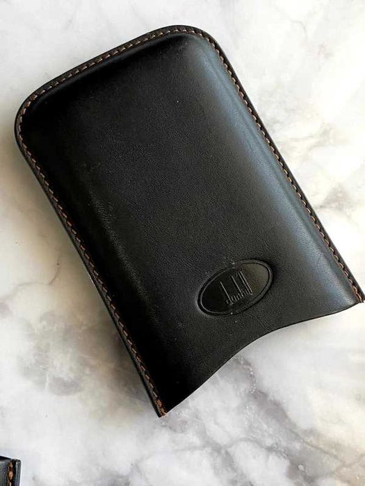 Porta-Charutos Dunhill em Pele Preta